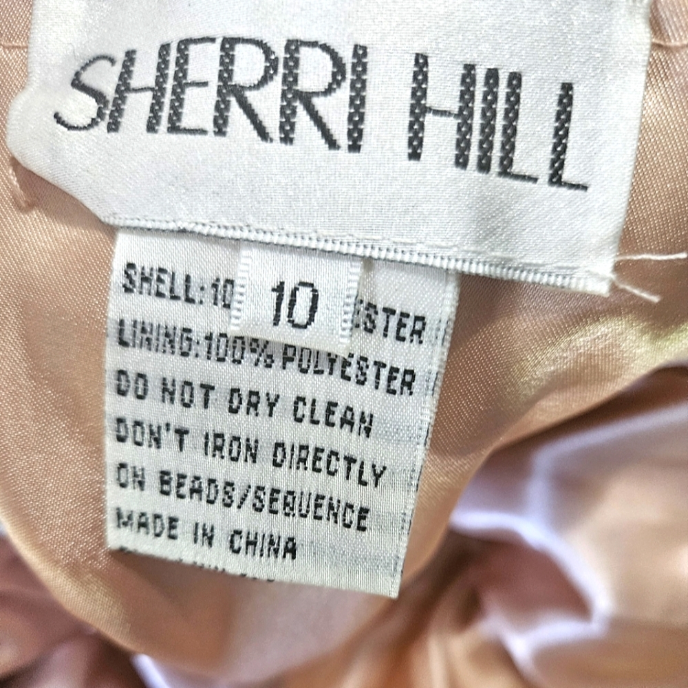 Sherri Hill Light Pink Strapless Ruched Gown - Picture 6 of 6